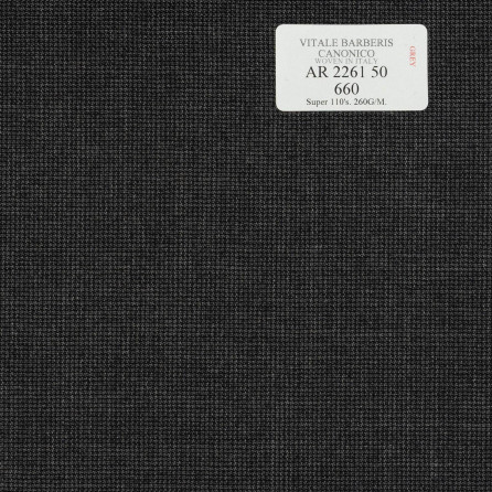 AR 2261 50 CANONICO - 100% Wool - Xám Trơn